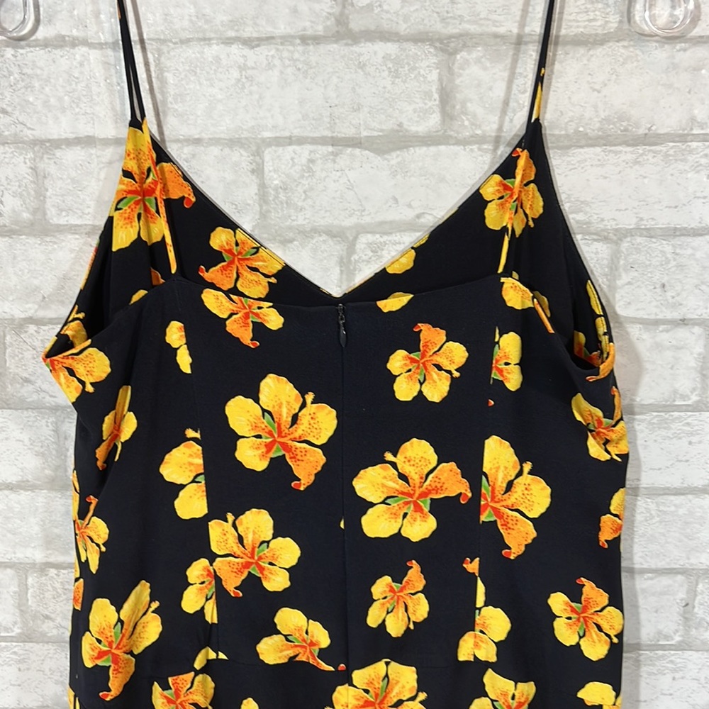 Escada floral silk spaghetti strap dress size 40 - Picture 7 of 9
